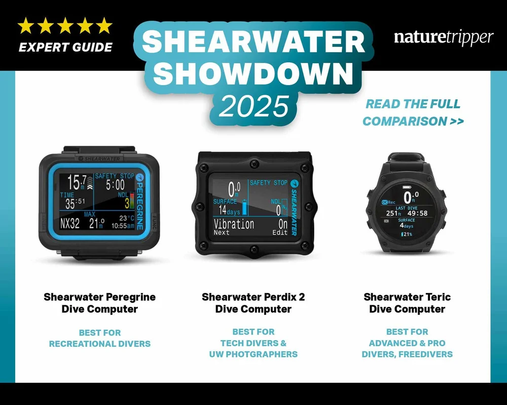 Shearwater Showdown: Teric, Peregrine & Perdix Dive Computers Compared [2025]